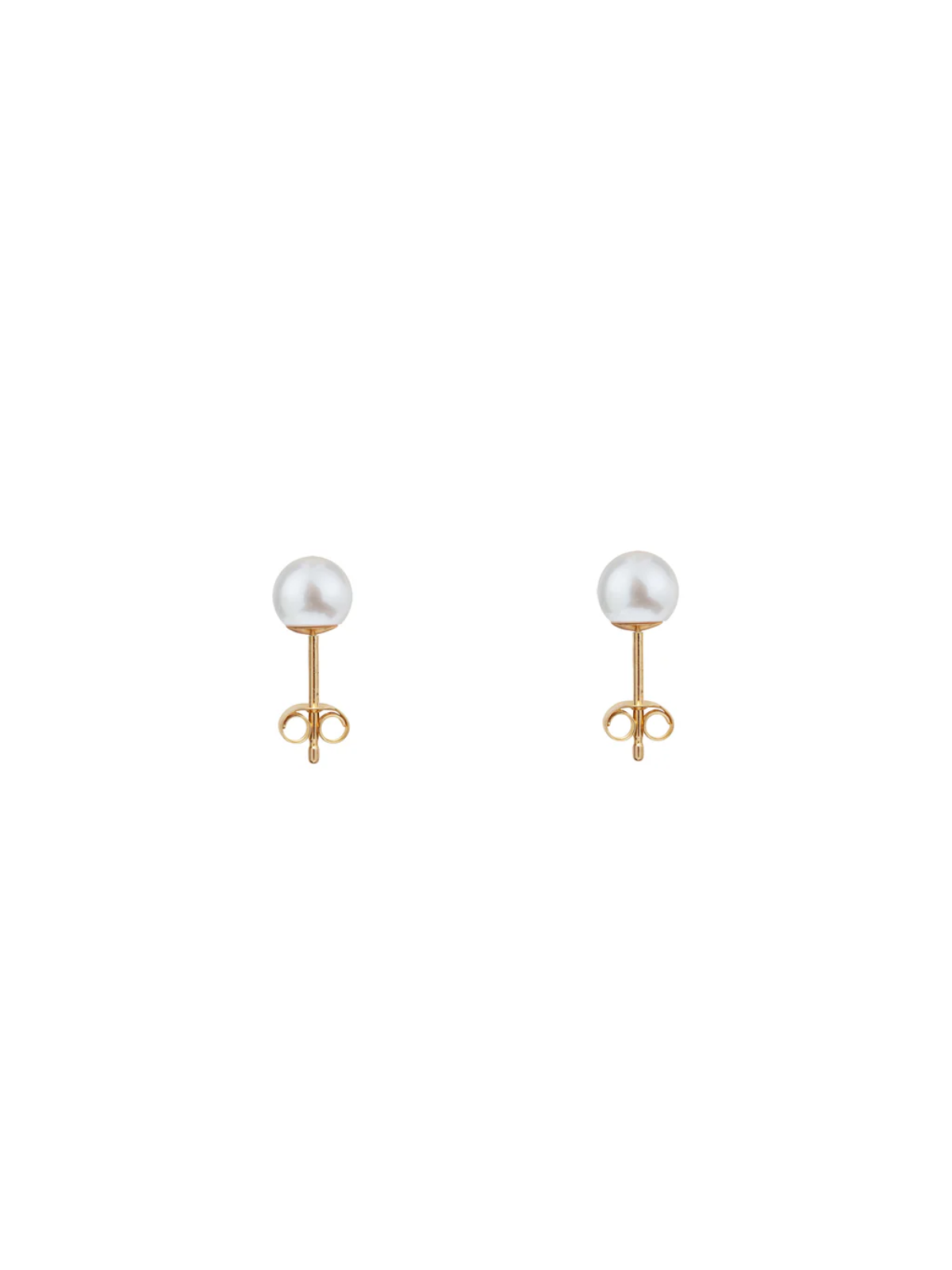 Ora Pearls Classic Pearl Stud Earrings - Small - Gold EHPSWSGV