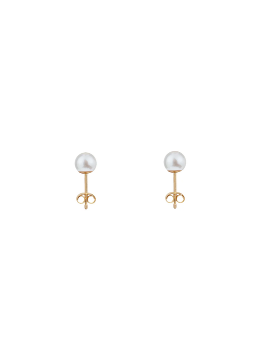 Ora Pearls Classic Pearl Stud Earrings - Small - Gold EHPSWSGV