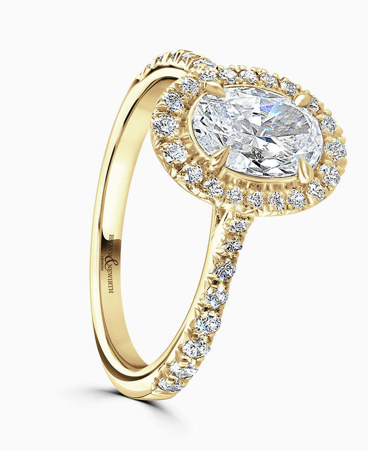 18ct Yellow Gold 0.7ct Mount with D/VVS Stones