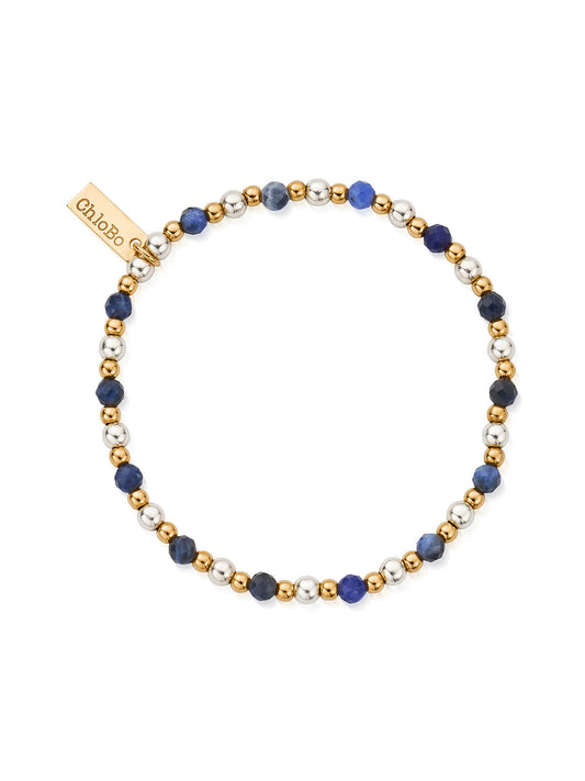 ChloBo Didi Sodalite Bracelet in Silver & Gold Plating GMBS