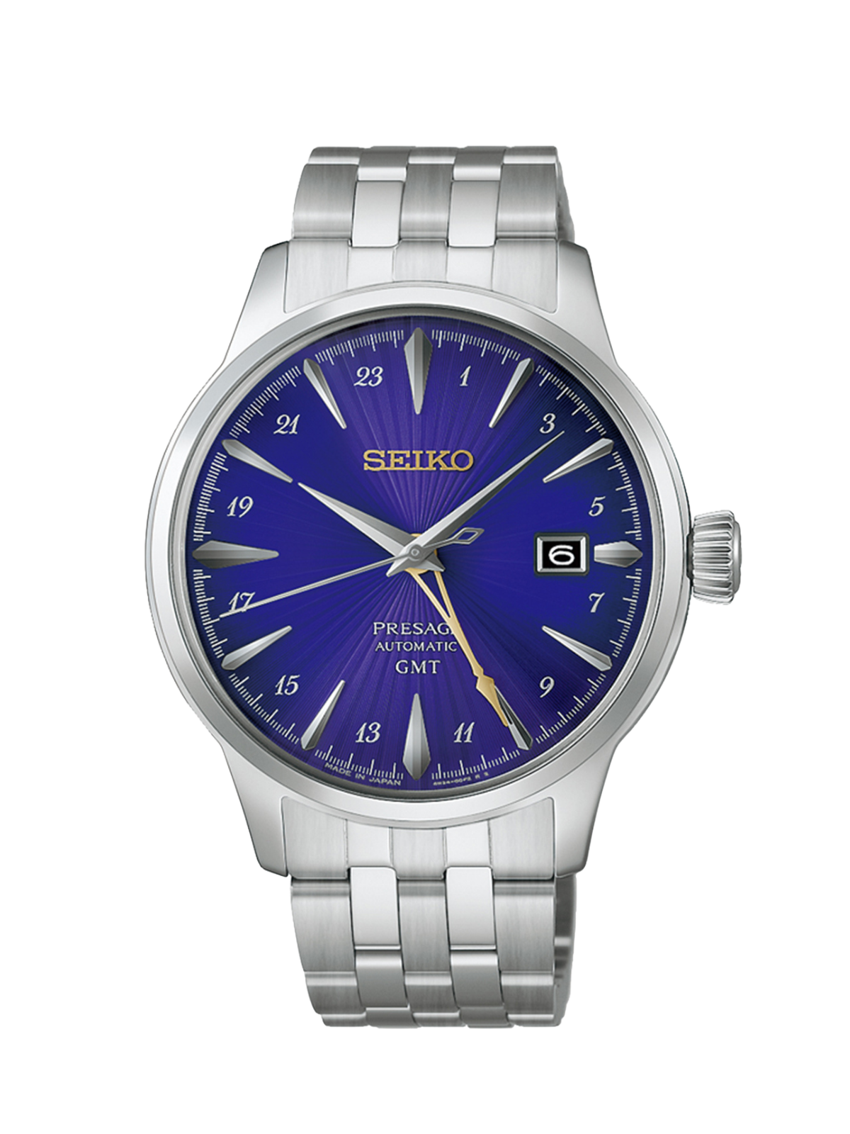 Seiko Presage Cocktail Time 145th Anniversary GMT Limited Edition 40.5mm with Steel Bracelet & Purple Dial