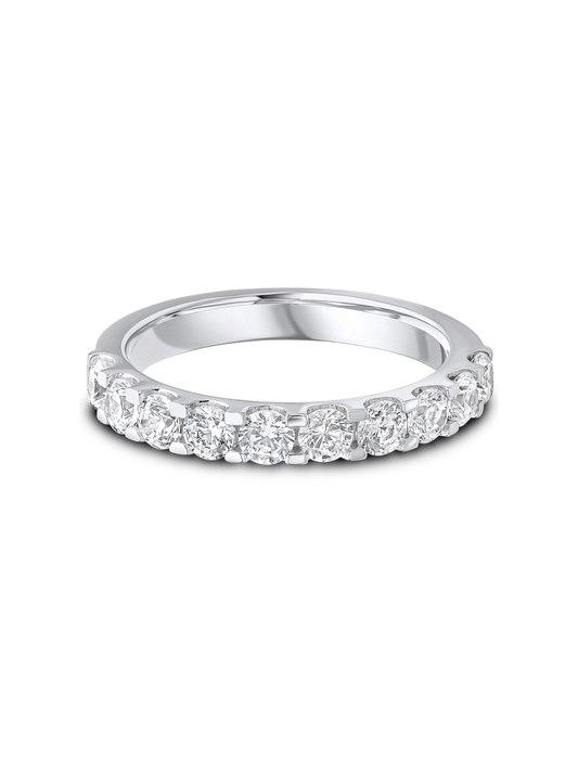 Lab Grown Diamond Half Eternity Ring 1.00ct Brilliant Cut in Platinum