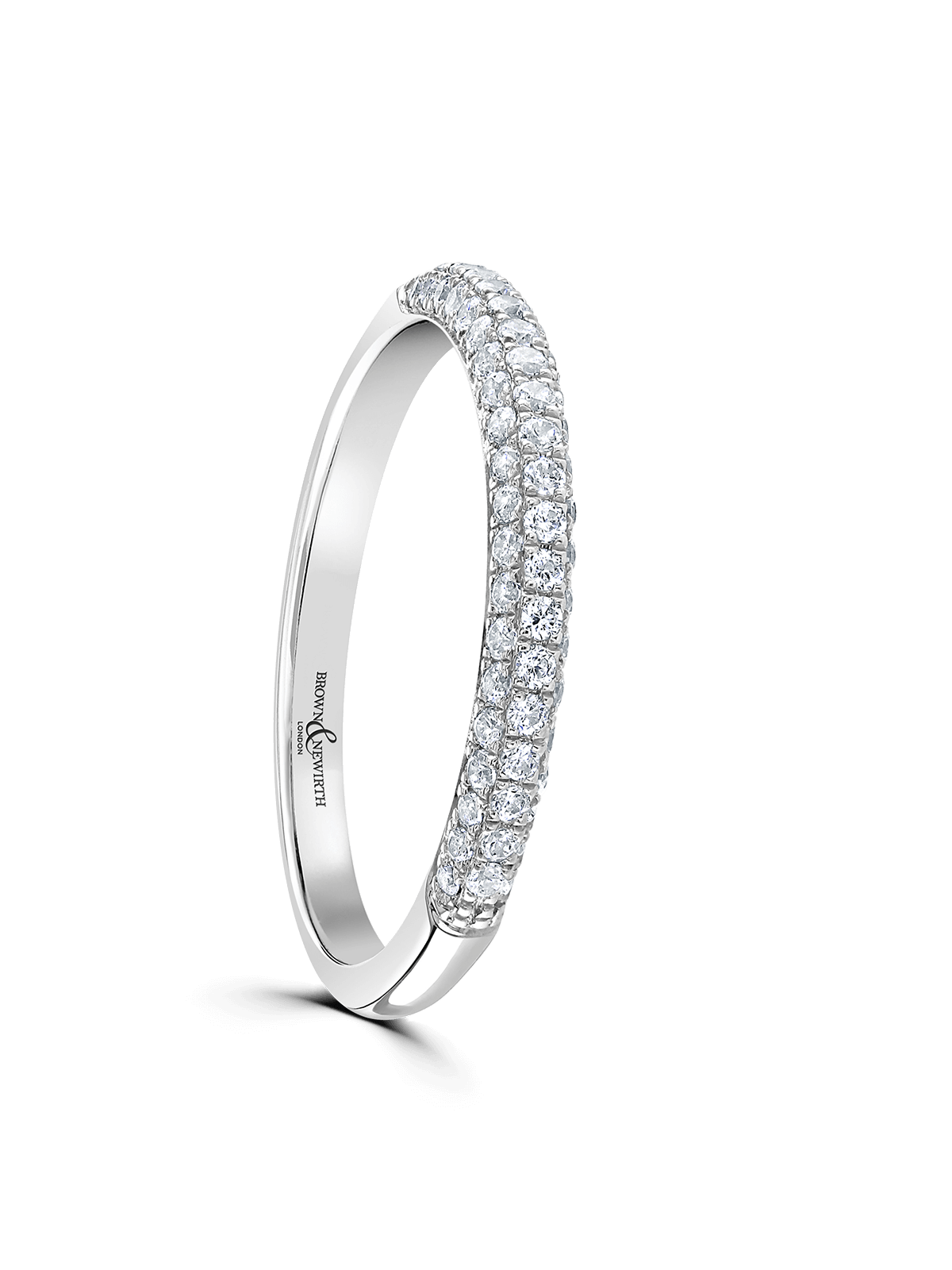 Diamond Half Eternity Ring 0.30ct Brilliant Cut in Platinum