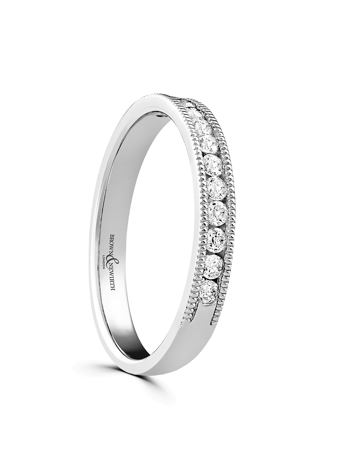 Diamond Half Eternity Ring 0.20ct Brilliant Cut in 18ct White Gold