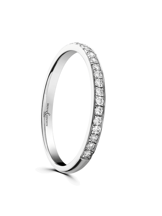 Diamond Half Eternity Ring 0.15ct Brilliant Cut in Platinum