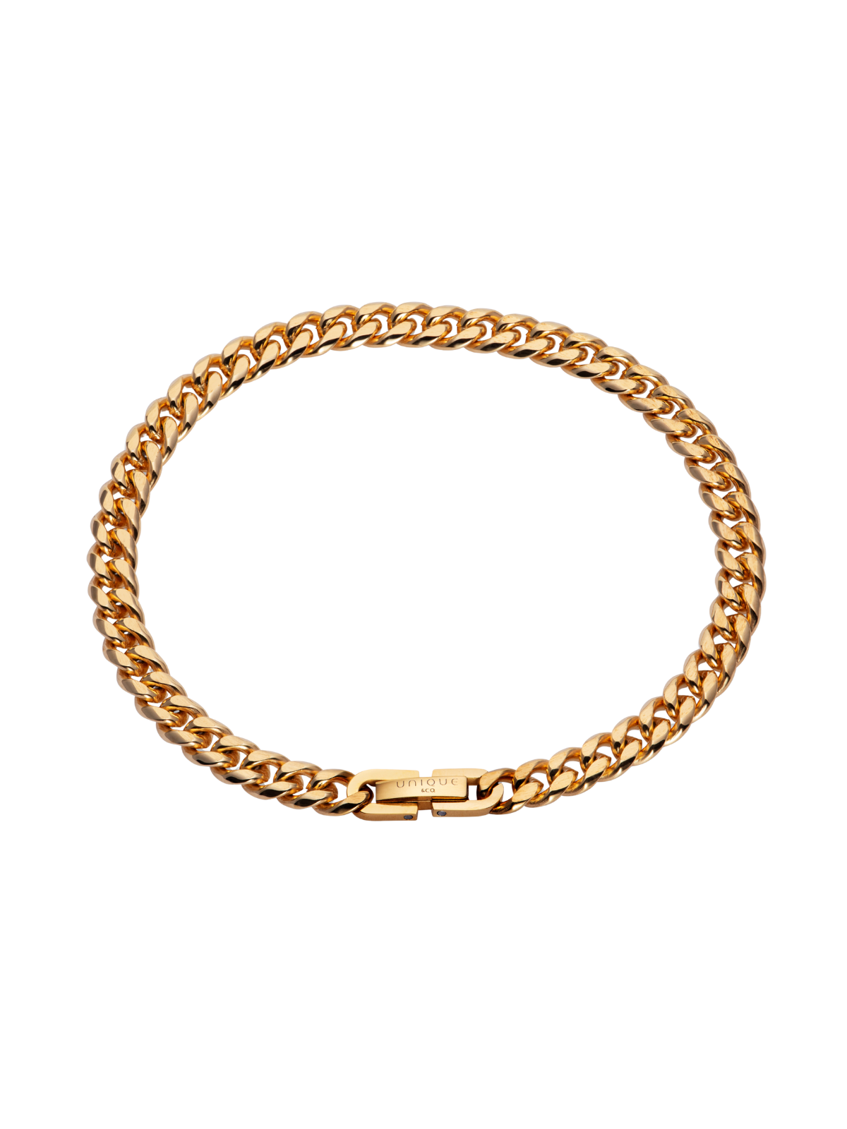 Unique & Co. 21cm Gold IP Plated Steel Bracelet