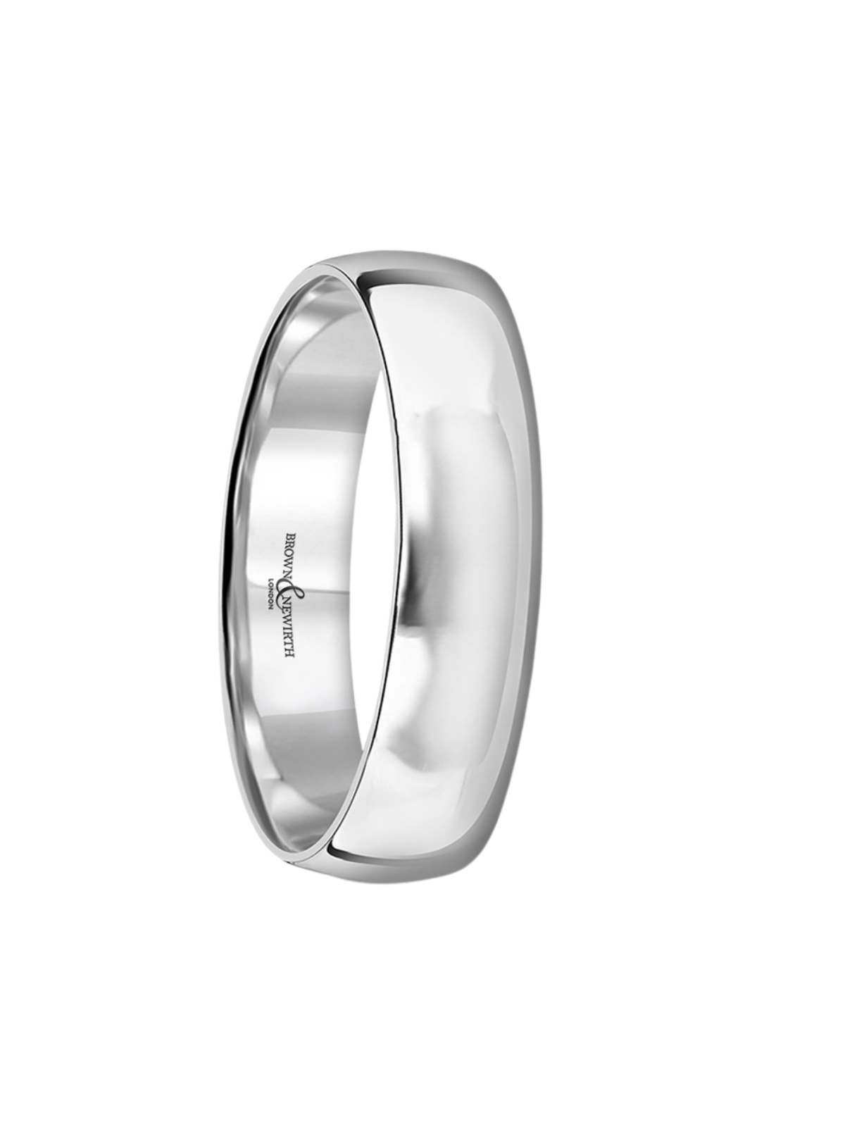 5mm Platinum Wedding Ring with Lightweight Court Profile (Size R-Z+)