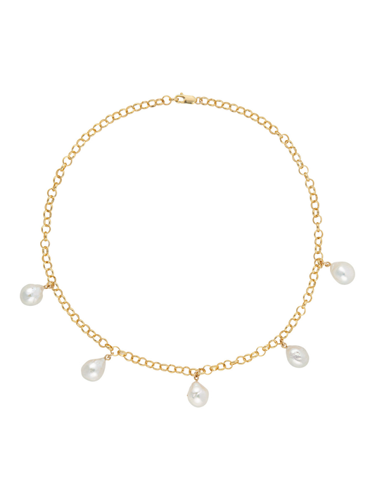 Ora Pearls Aelia Baroque Pearl Necklace - Gold NAEL5BQG