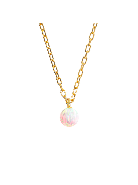 Ora Pearls Orbia Sun Opal Necklace - Gold NCSQSUN8G