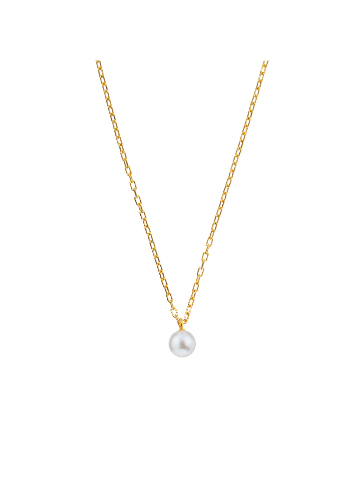 Ora Pearls Orbia Round Pearl Necklace - Medium - Gold NCSQWMG