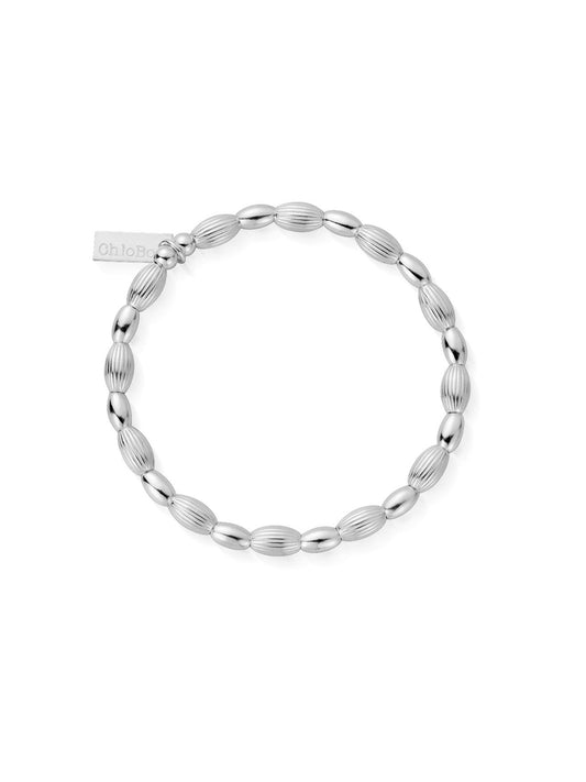 ChloBo Double Rice Bracelet in Silver SBCOD