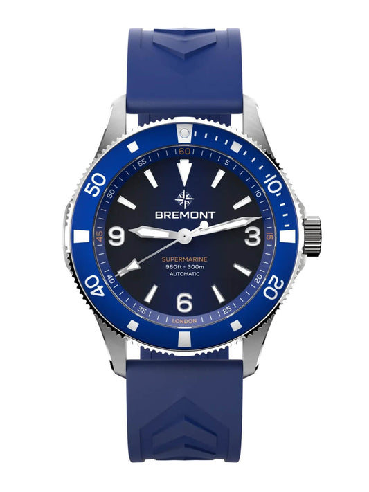 Bremont Supermarine 300m Watch 40mm SM40-ND-SS-BL-R-S