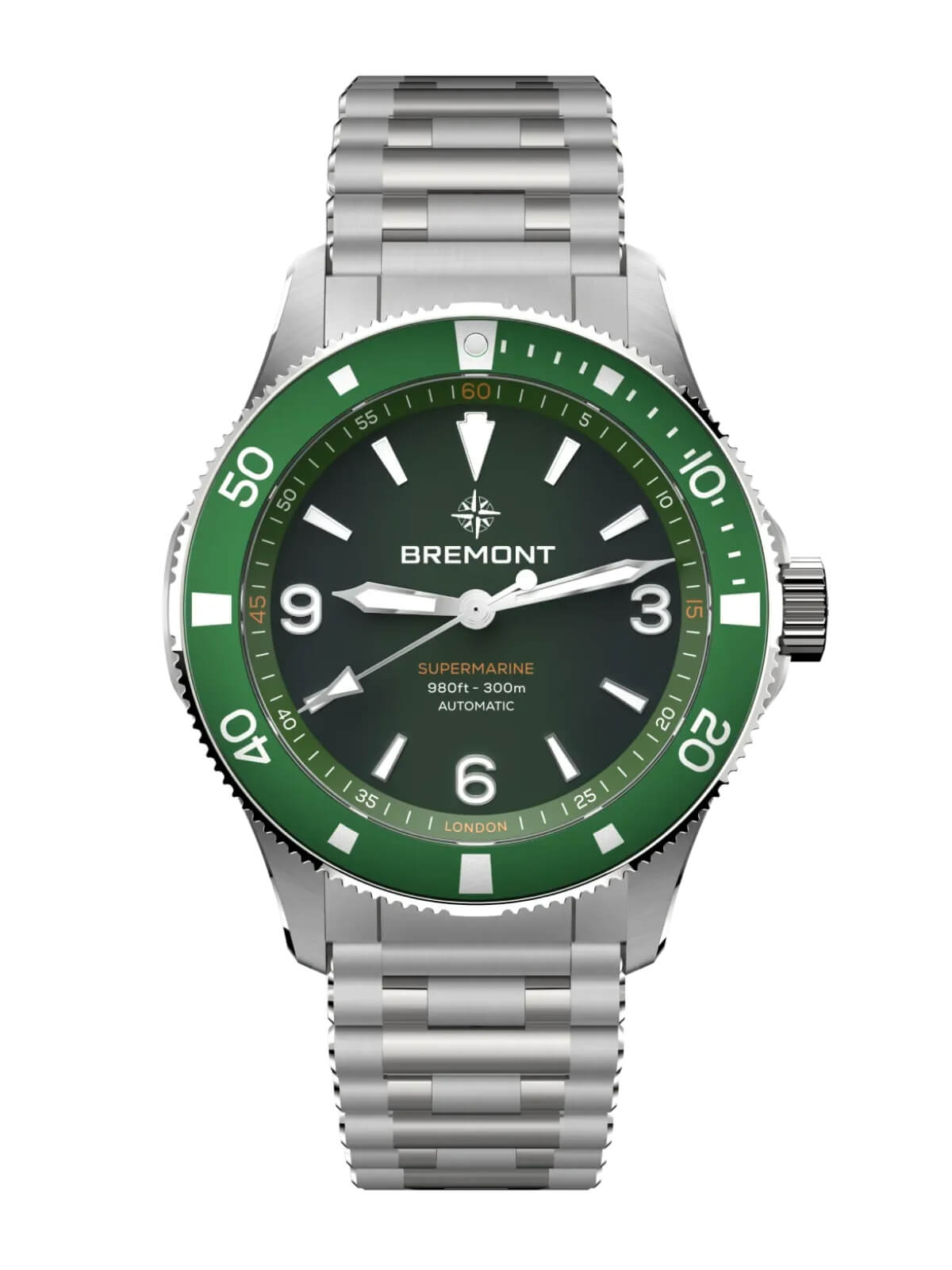 Bremont Supermarine 300m Watch 40mm SM40-ND-SS-GN-B