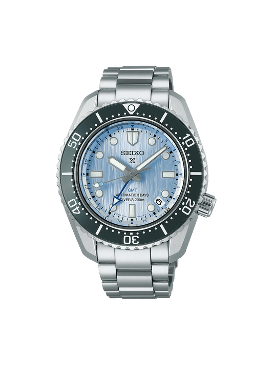 Seiko Prospex 'Glacier Blue' GMT Watch 42mm SPB385J1
