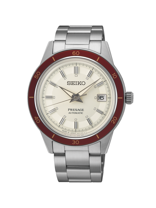 Seiko Presage "Ruby" Style 60s Watch 40.8mm SRPH93J1