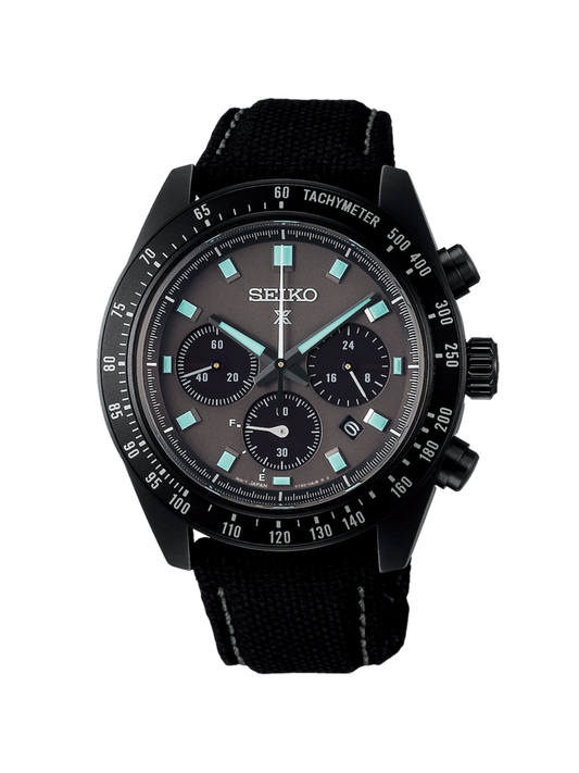 Seiko Prospex Black Series "Night Vision" Solar Speedtimer Chronograph Watch 41.4mm SSC923P1