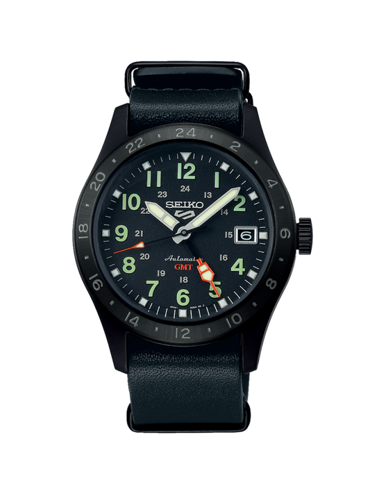 Seiko 5 Sports Field "Deception" Mechanical GMT Watch 39.5mm SSK025K1
