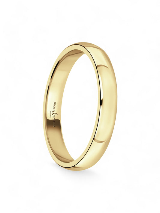 3mm 9ct Yellow Gold Wedding Ring