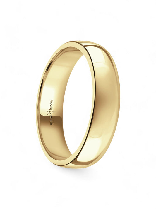 5mm 18ct Yellow Gold Wedding Ring