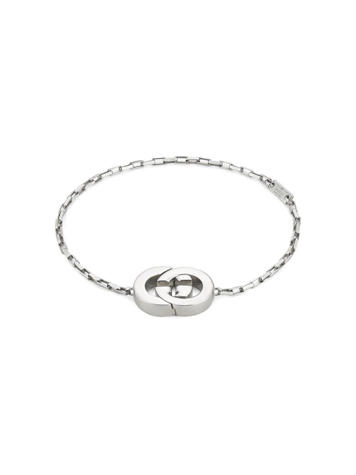Gucci Interlocking Silver Bracelet