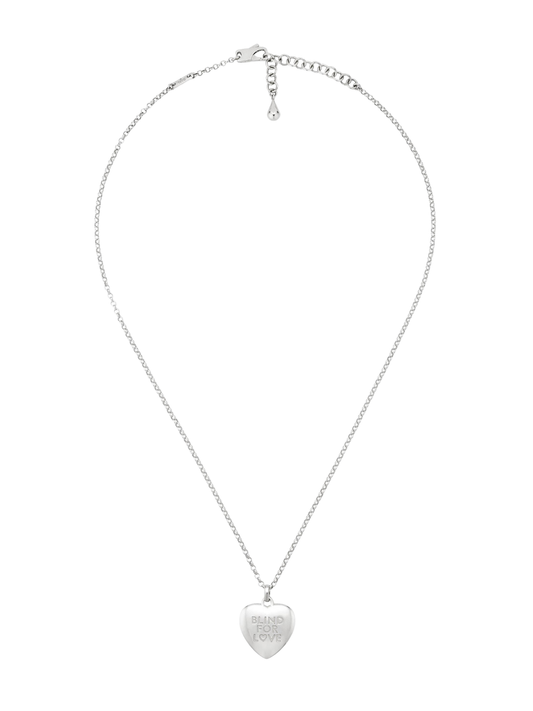 Gucci Blind for Love Silver Heart Pendant