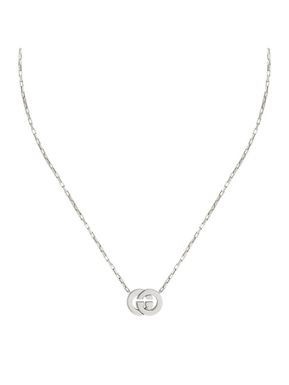 Gucci Interlocking Silver Necklace