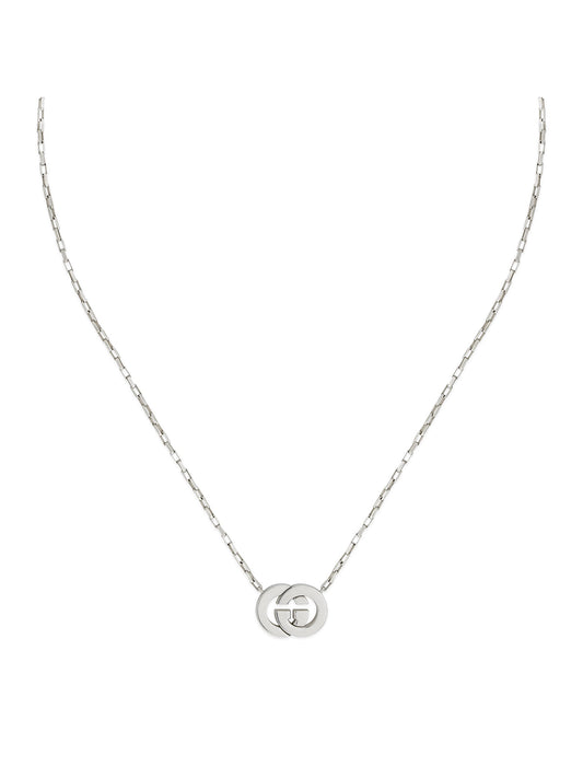 Gucci Interlocking Silver Necklace