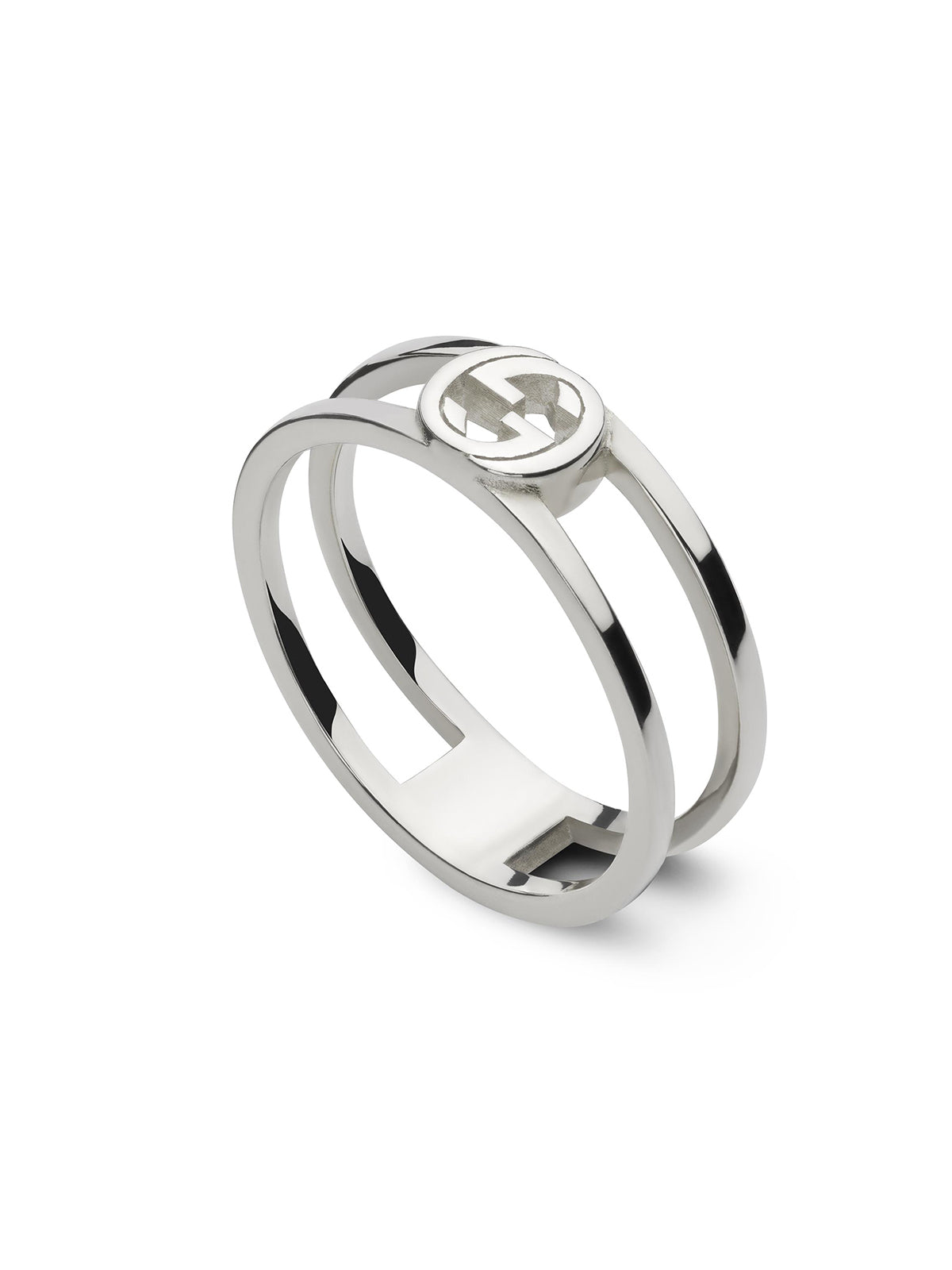 Gucci Interlocking 6mm Silver Ring