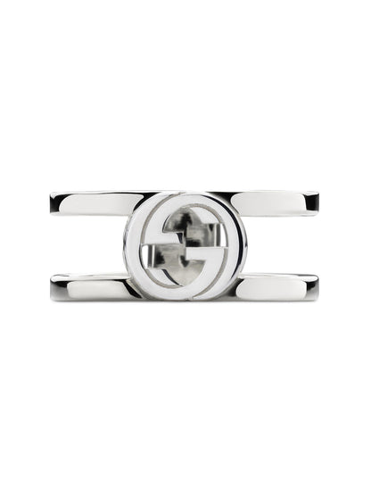 Gucci Interlocking 8.8mm Silver Ring