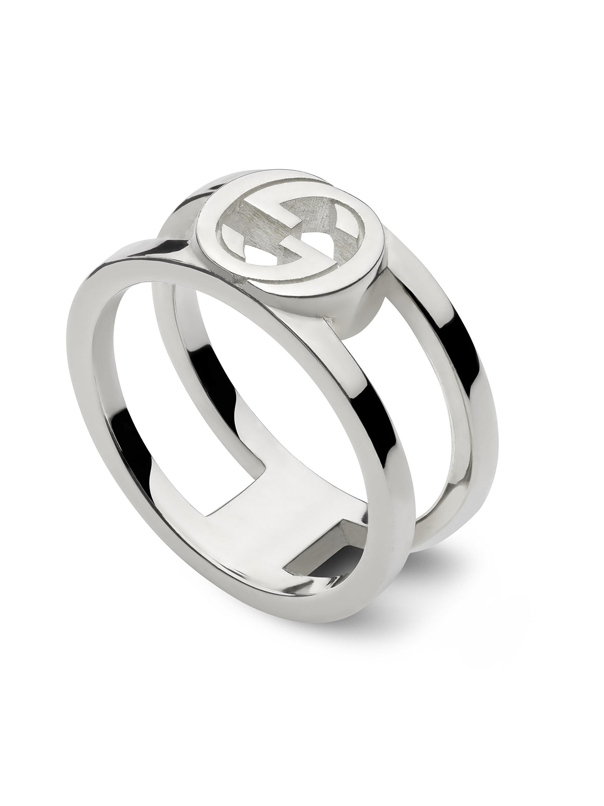 Gucci Interlocking 8.8mm Silver Ring