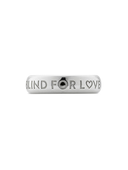 Gucci Blind for Love 5mm Silver Ring - Size 17