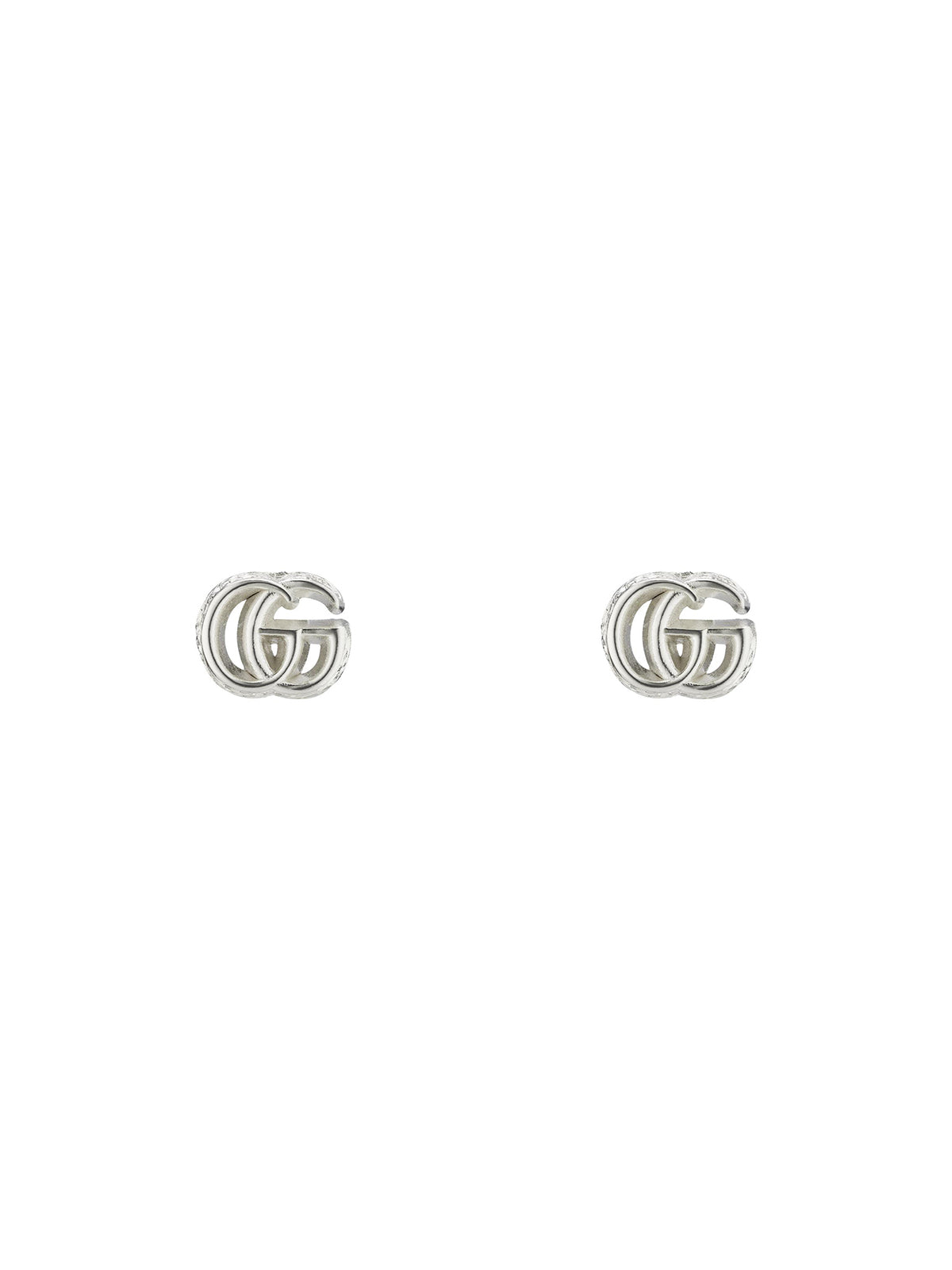 Gucci GG Marmont Silver Stud Earrings