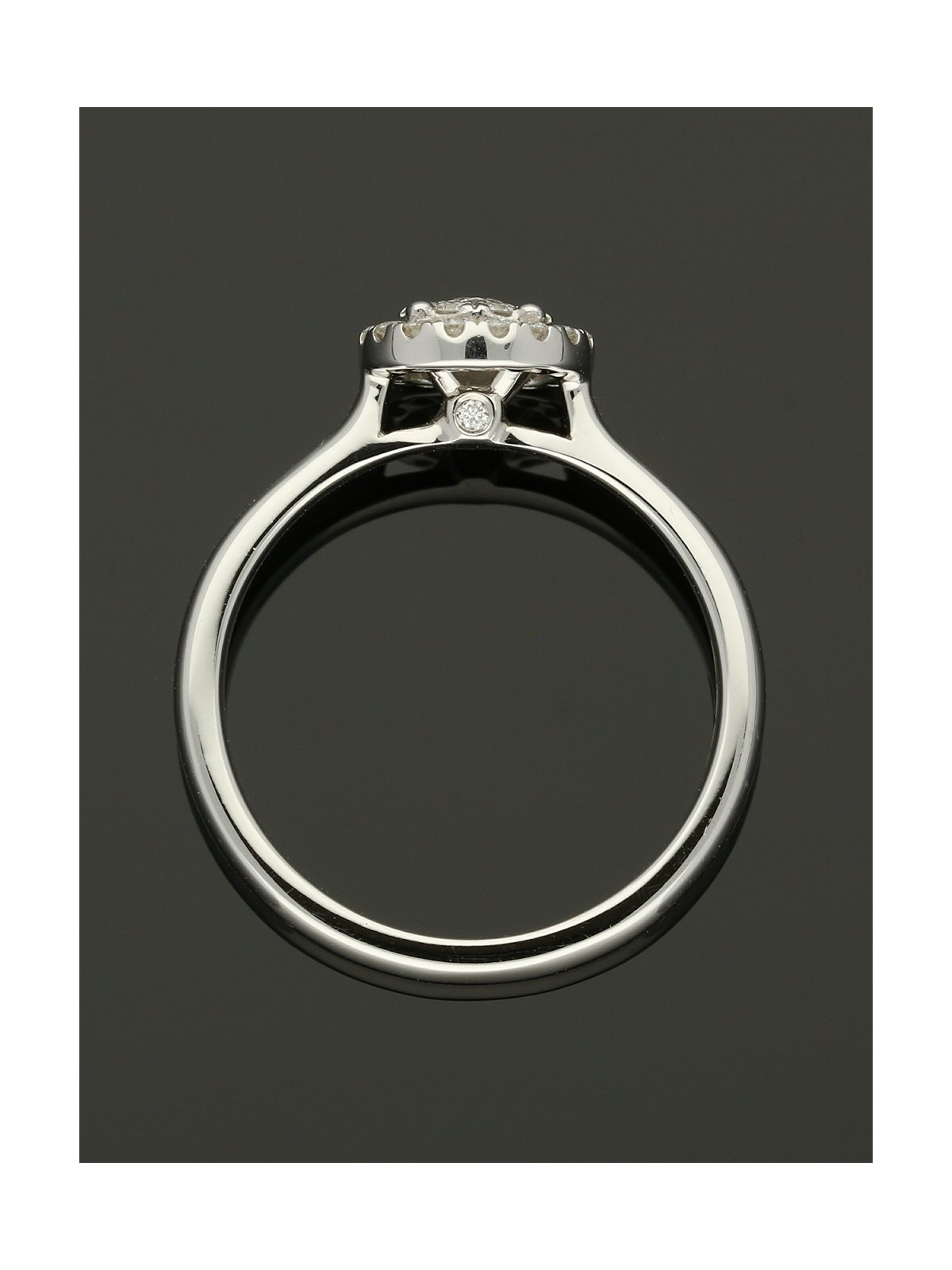 Diamond Cluster Ring 0.25ct Round Brilliant Cut in 18ct White Gold