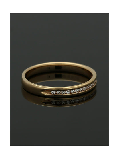 Diamond Half Eternity Ring 0.07ct Round Brilliant Cut in 18ct Rose Gold
