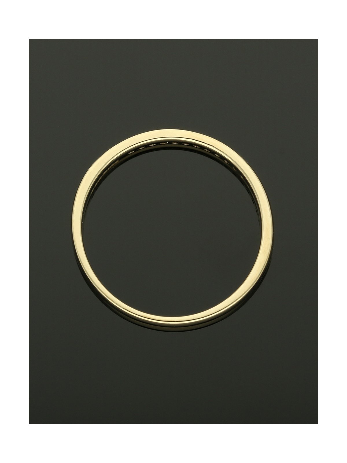 Diamond Half Eternity Ring 0.07ct Round Brilliant Cut in 9ct Yellow Gold