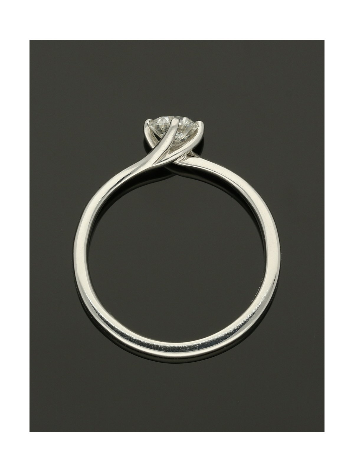 Diamond Solitaire Engagement Ring 0.50ct Certificated Round Brilliant Cut in Platinum