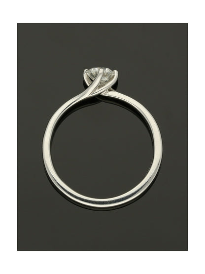 Diamond Solitaire Engagement Ring 0.50ct Certificated Round Brilliant Cut in Platinum