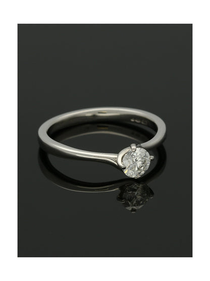 Diamond Solitaire Engagement Ring 0.50ct Certificated Round Brilliant Cut in Platinum