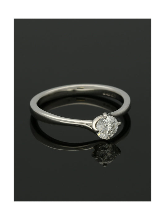 Diamond Solitaire Engagement Ring 0.50ct Certificated Round Brilliant Cut in Platinum
