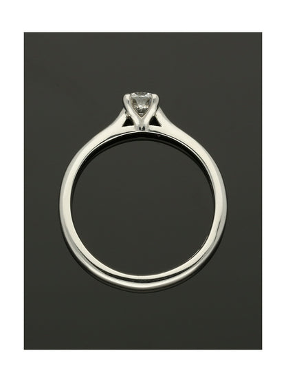 Diamond Solitaire Engagement Ring "The Catherine Collection" 0.33ct Round Brilliant Cut in Platinum