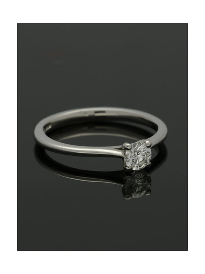 Diamond Solitaire Engagement Ring "The Catherine Collection" 0.33ct Round Brilliant Cut in Platinum