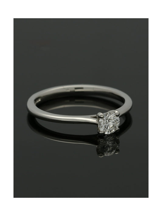 Diamond Solitaire Engagement Ring "The Catherine Collection" 0.33ct Round Brilliant Cut in Platinum