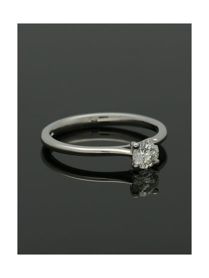 Diamond Solitaire Engagement Ring "The Catherine Collection" Certificated 0.40ct Round Brilliant Cut in Platinum