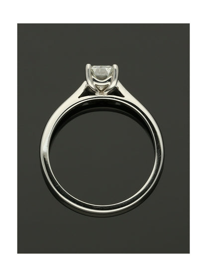 Diamond Solitaire Engagement Ring "The Zara Collection" Certificated 0.90ct Emerald Cut in Platinum