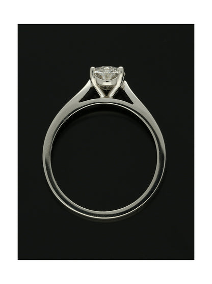 Diamond Solitaire Engagement Ring "The Isabella Collection" Certificated 1.00ct Oval Cut in Platinum