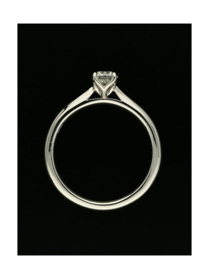 Diamond Solitaire Engagement Ring 0.33ct Certificated Round Brilliant Cut in Platinum