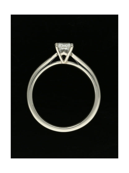 Diamond Solitaire Engagement Ring 0.50ct Certificated Princess Cut in Platinum