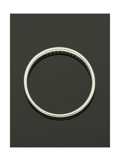 Diamond Half Eternity Ring 0.07ct Round Brilliant Cut in Platinum