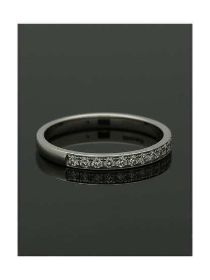 Diamond Half Eternity Ring 0.25ct Round Brilliant Cut in Platinum