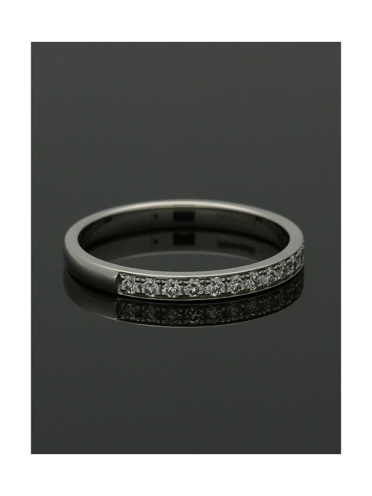 Diamond Half Eternity Ring 0.25ct Round Brilliant Cut in Platinum